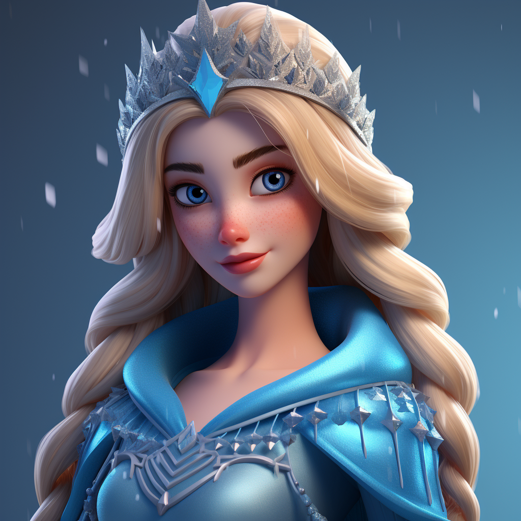 Ice Kingdom Princess in Comic Art