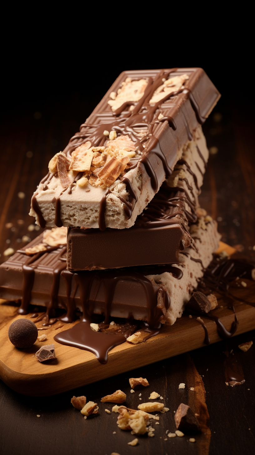 Yummy chocolate-covered ice cream bar