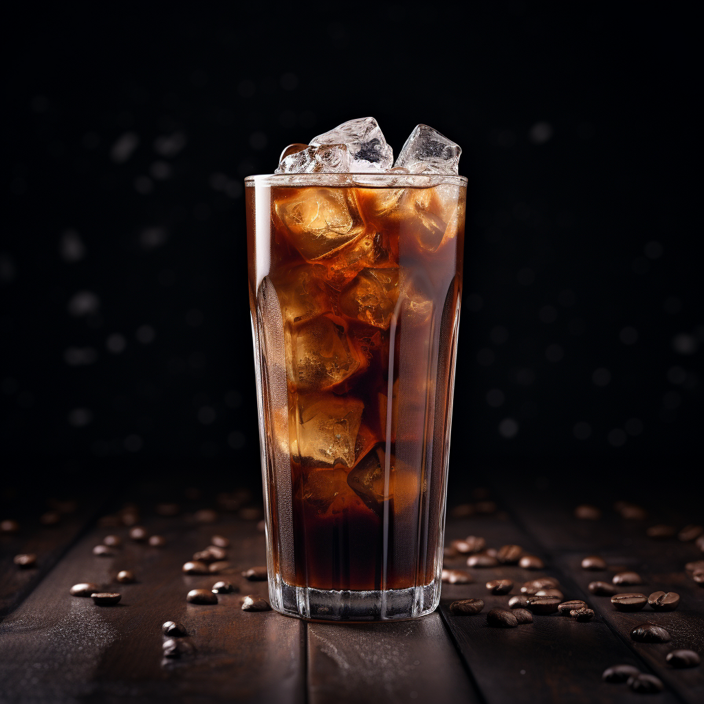 Refreshing iced coffee with natural ingredients