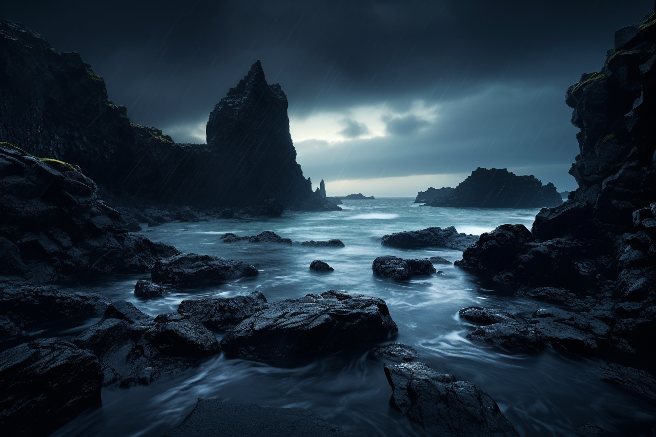 Breathtaking Icelandic Seascape at Blue Lagoon