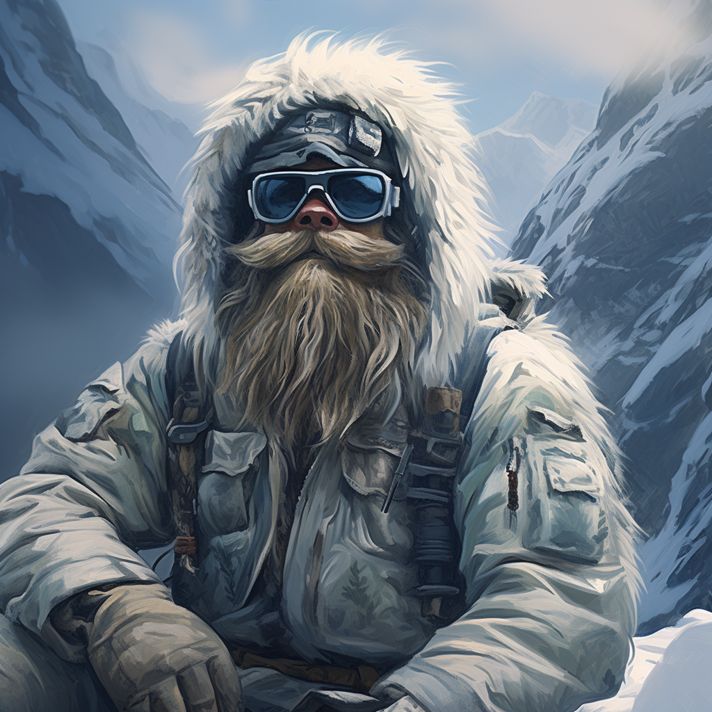 Icelandic Yeti in Arctic Tactical Gear