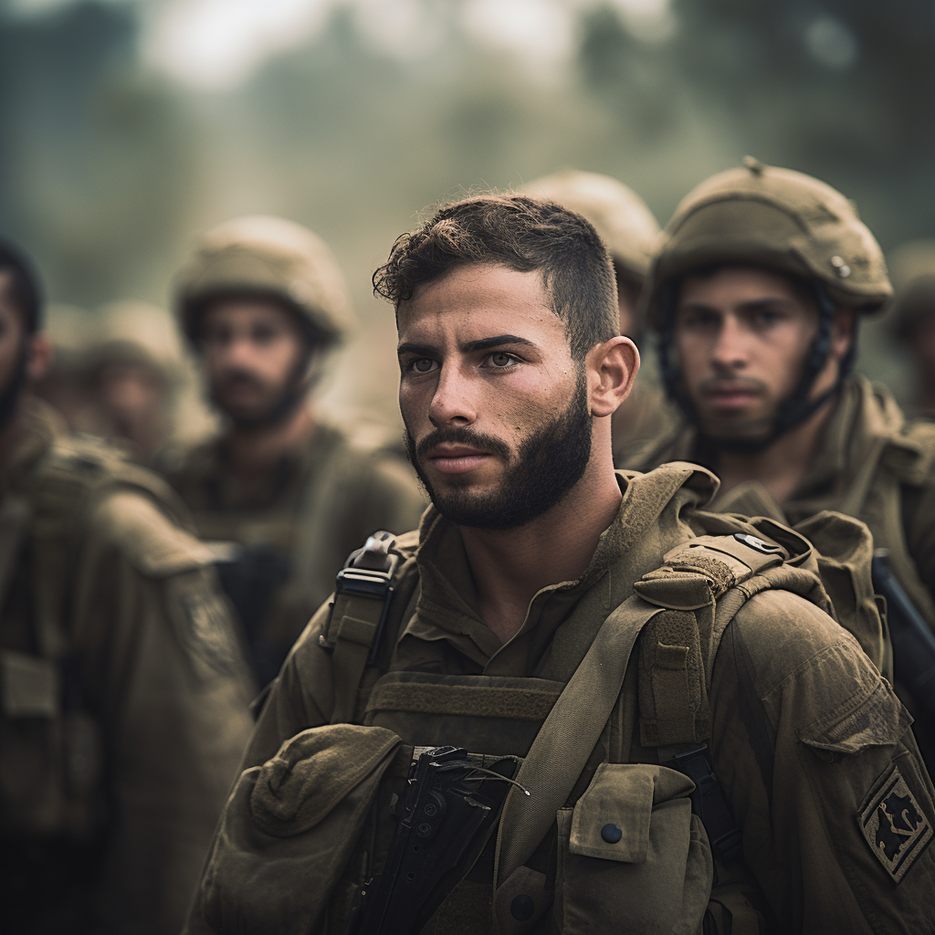 Brave IDF Soldiers Protecting Israel