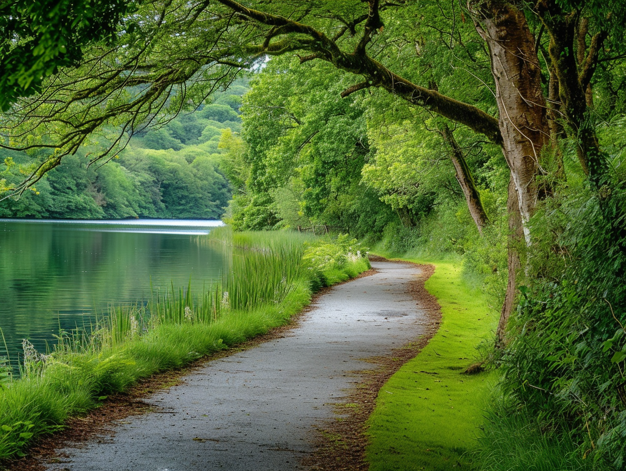 Beautiful calm lake in County Cavan