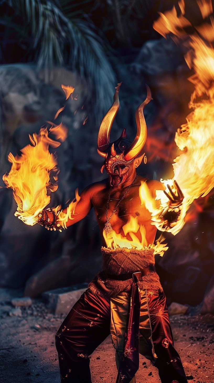 Ifrit casting fire spell