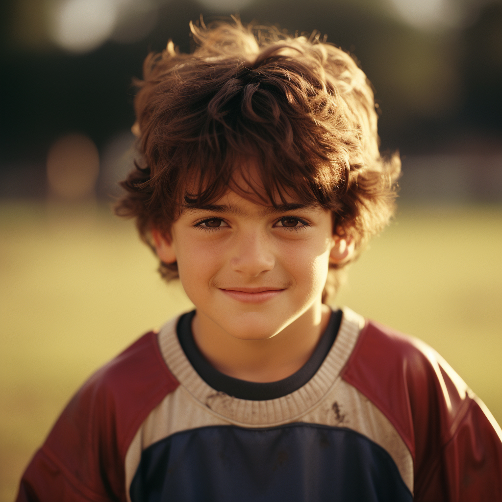 Iker Casillas in Nike football boots as a cute kid