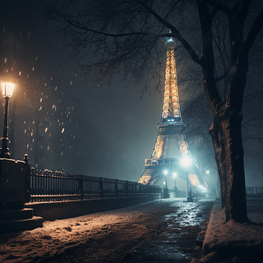 Stunning Eiffel Tower Night View