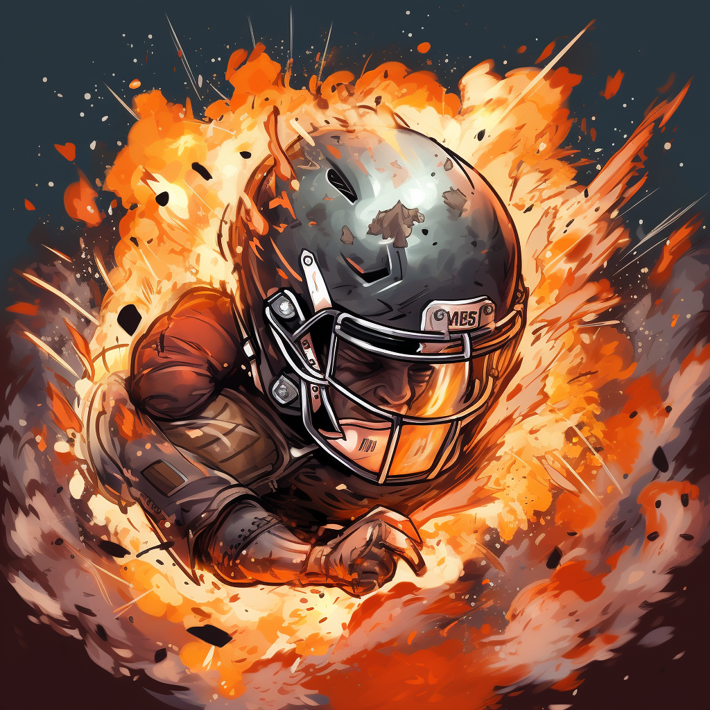 Explosive  Hello  Team Football Helmet