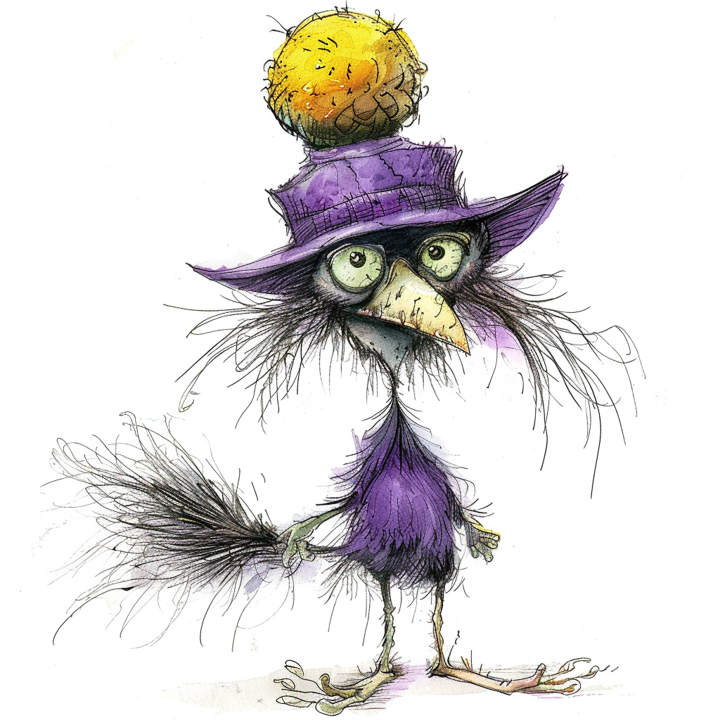 Goblin with purple top hat