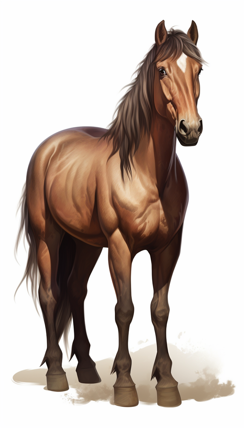 Illustration of a Horse in Rob Bliss Style