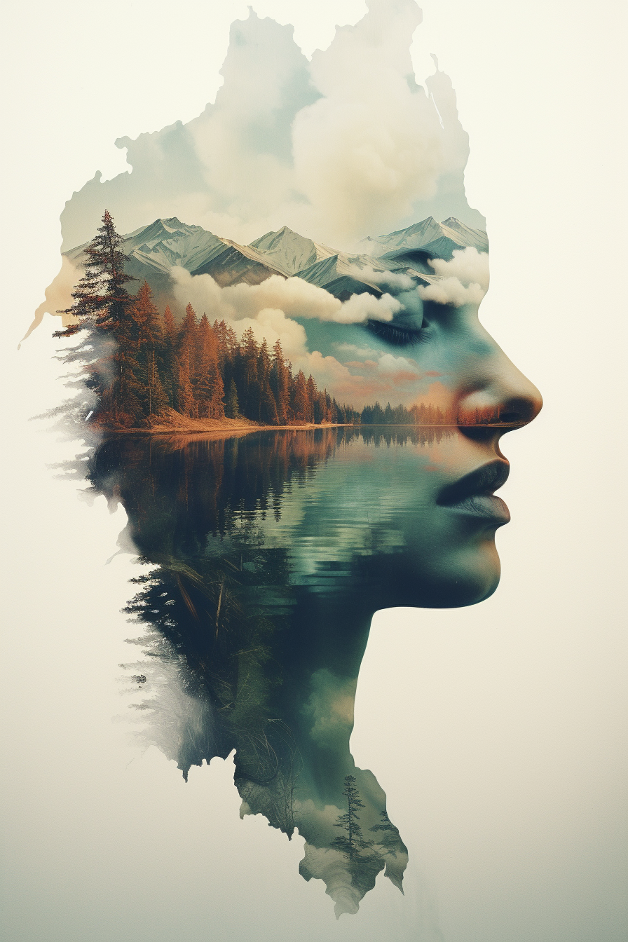 Beautiful double exposure photography