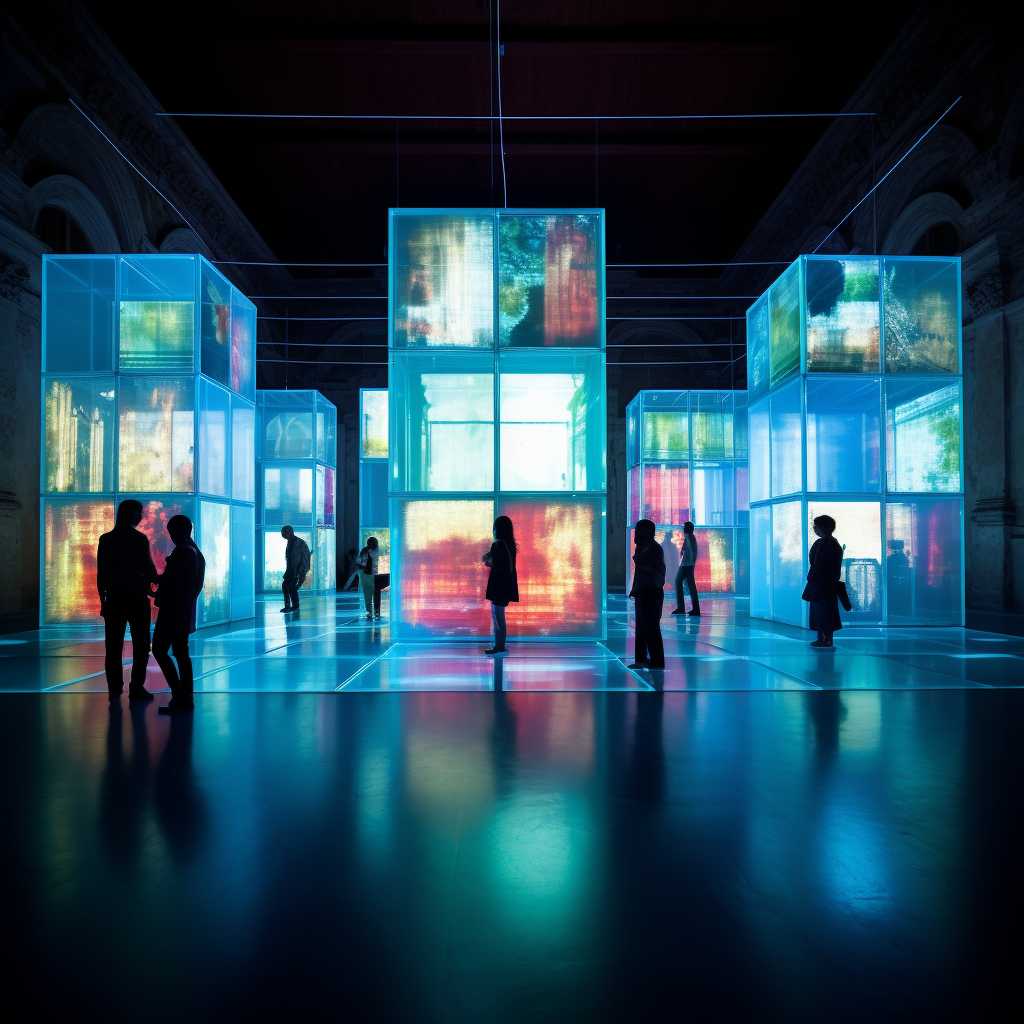 Immersive Room Italy Square Projection Image