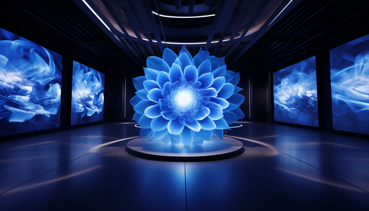 Throat Chakra Animation in Immersive Art Museum