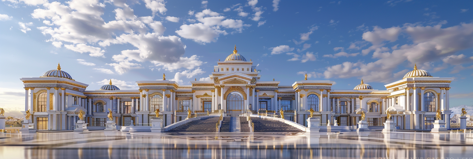 Large Imperial Palace Dome Statues