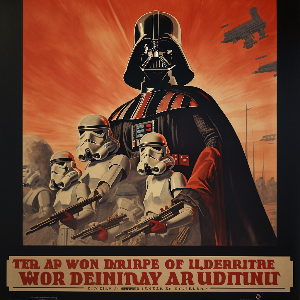 Eye-catching Imperial propaganda poster for YouTuber thumbnail