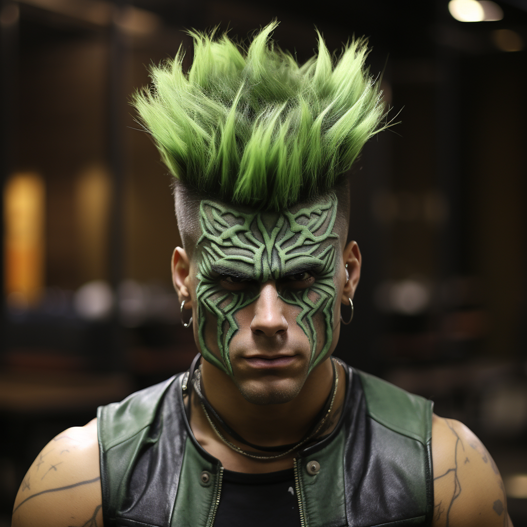 Mighty Hulk with a Stylish Short Mohawk