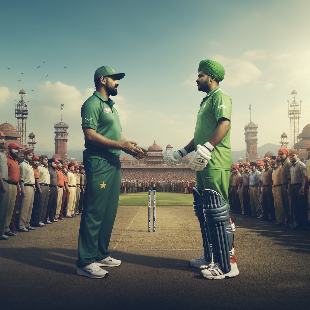 CGI creative ad of India vs Pakistan cricket match