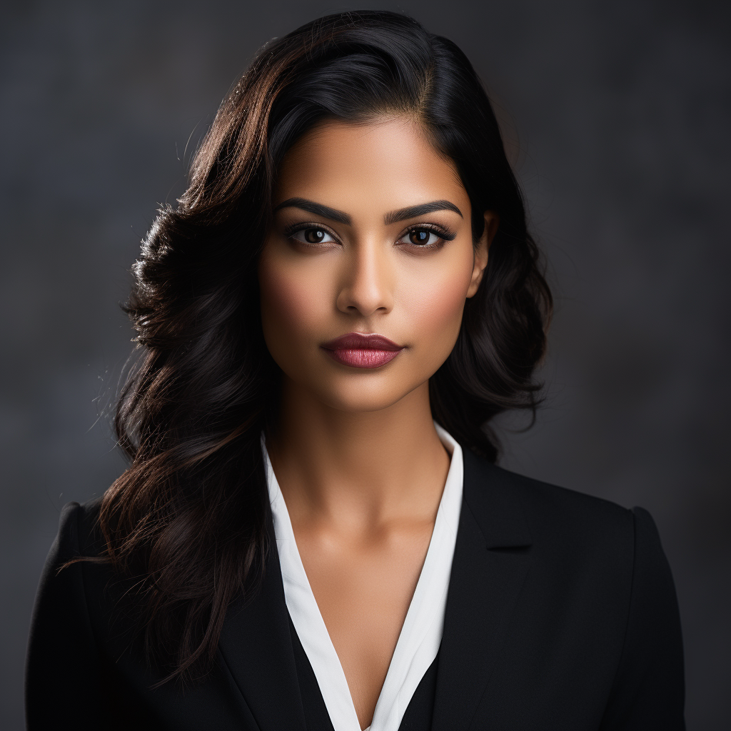 Beautiful Indian businesswoman headshot