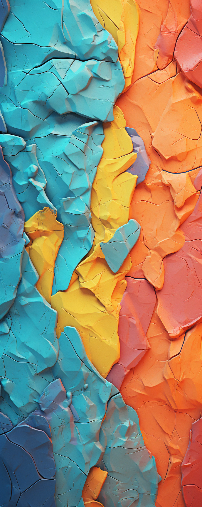 Colorful Plaster Art Texture