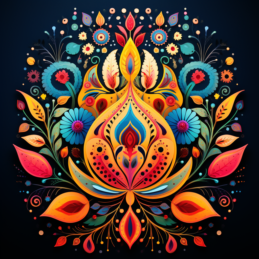 Vibrant Indian Colourful Design