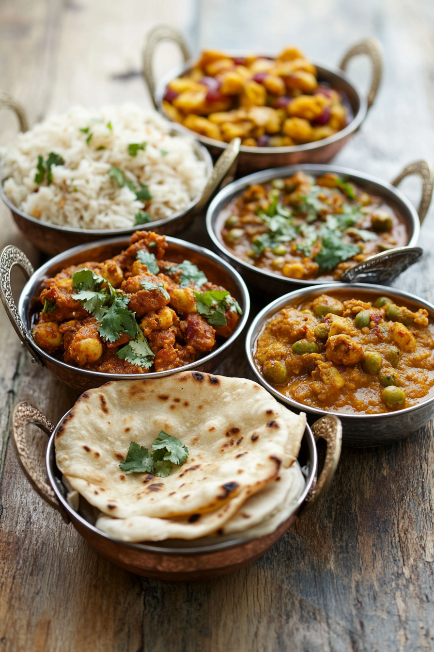 Indian Cookbook Food Background