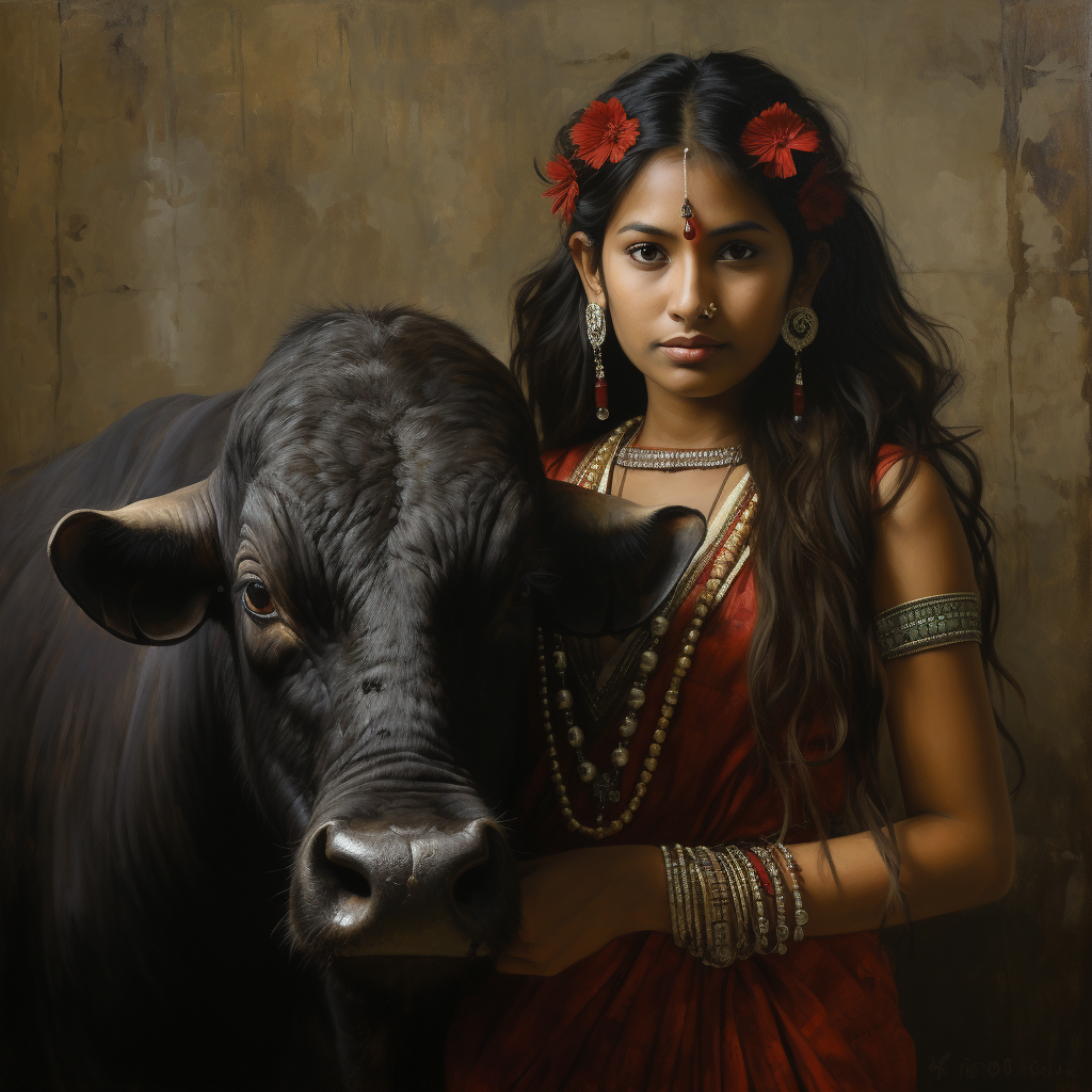 Indian Female Buffalo Picture