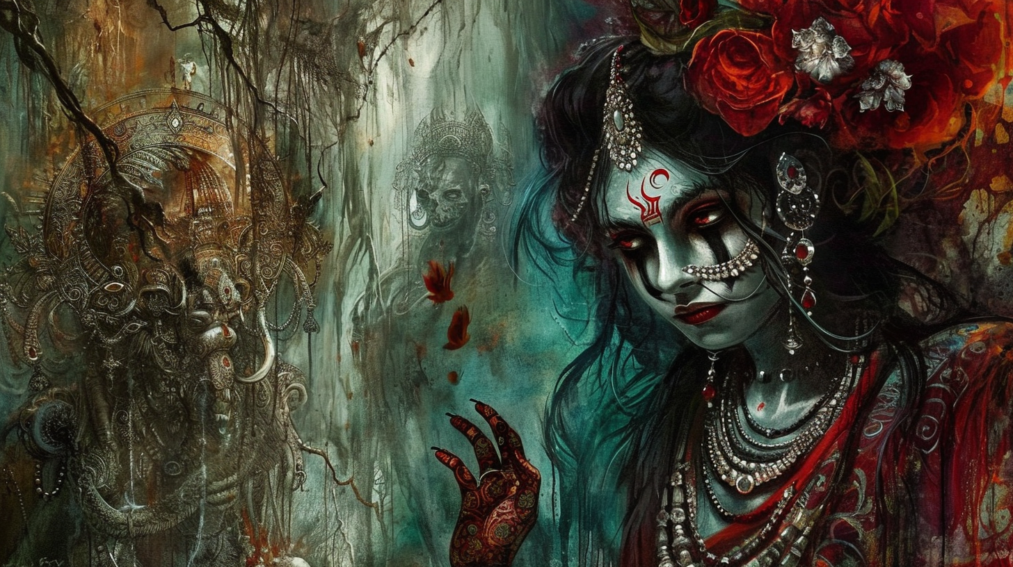 Indian Gothic Horror Art without Person