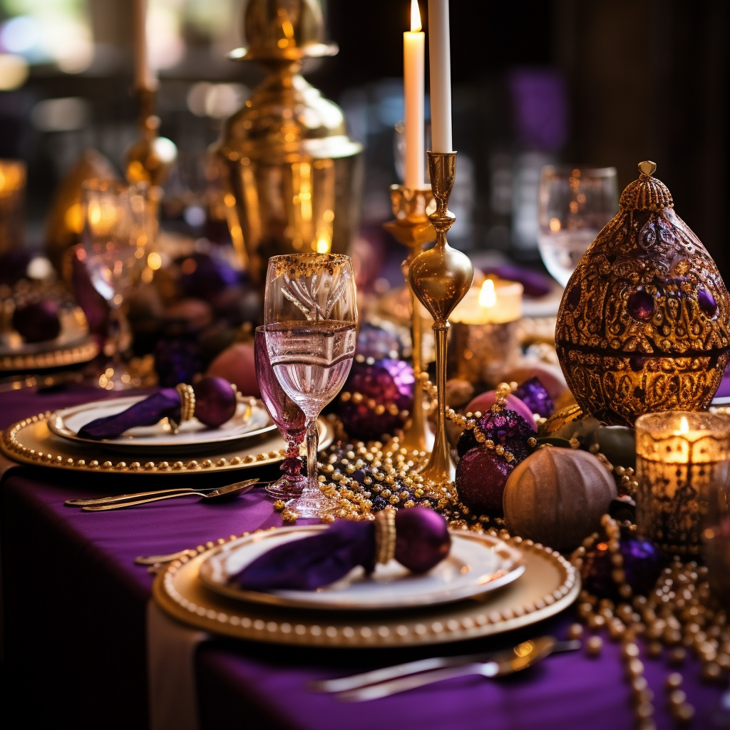 Beautiful Indian-inspired table decor