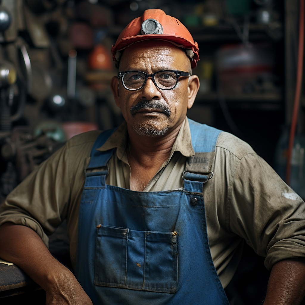 Indian Man with Glasses Handyman