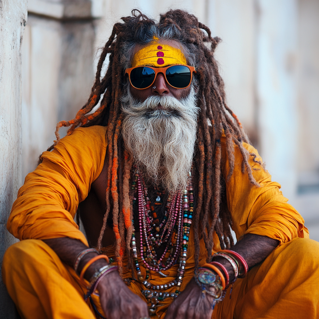 Sadhu in Flamboyant Attire