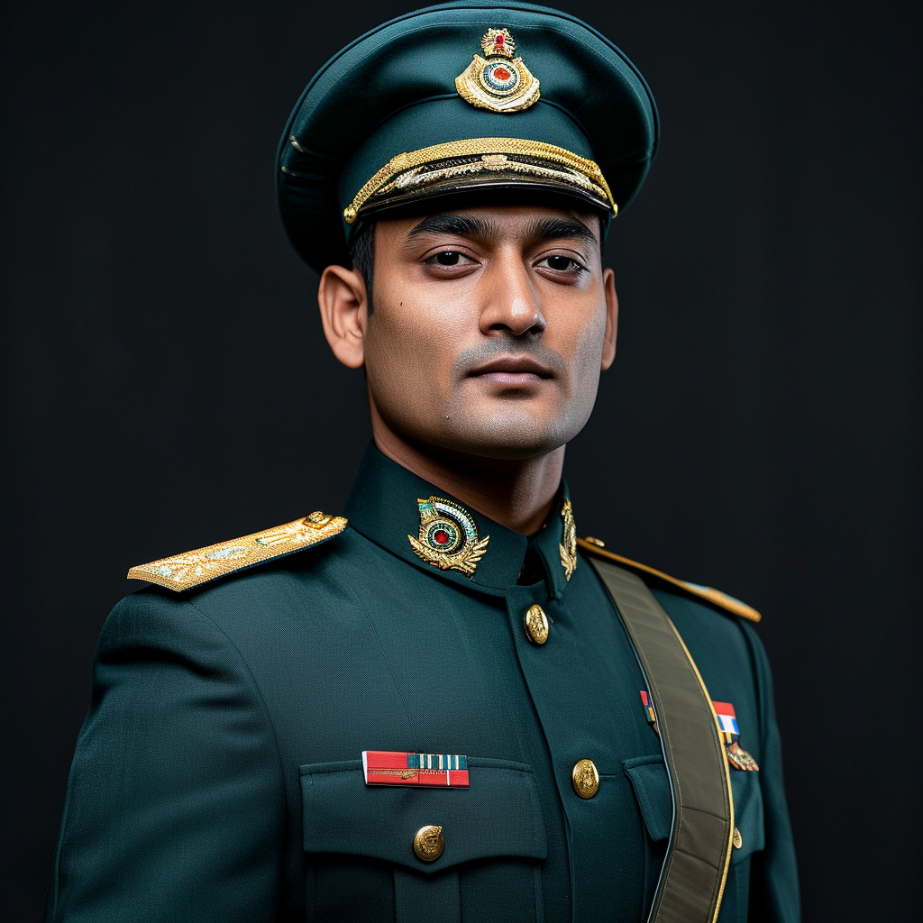 Indian Army Officer Portrait