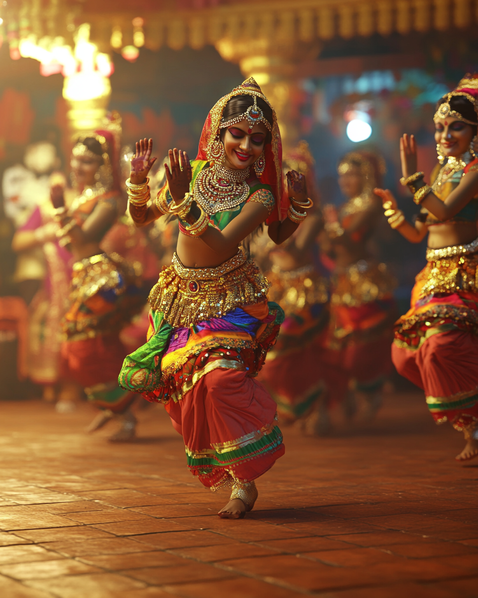 Kathakali Dancers in Kerala India