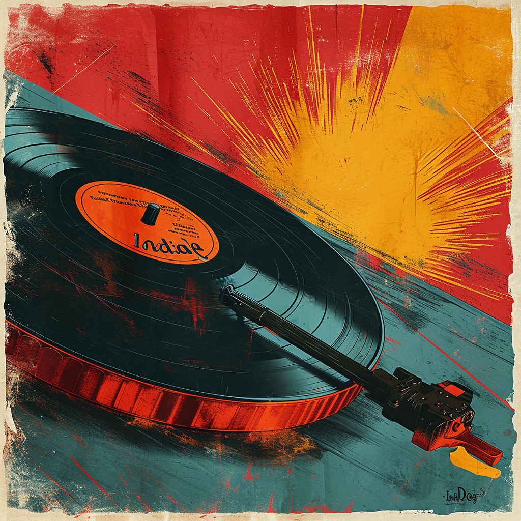 Indie Dog Vinyl Record Poster Art