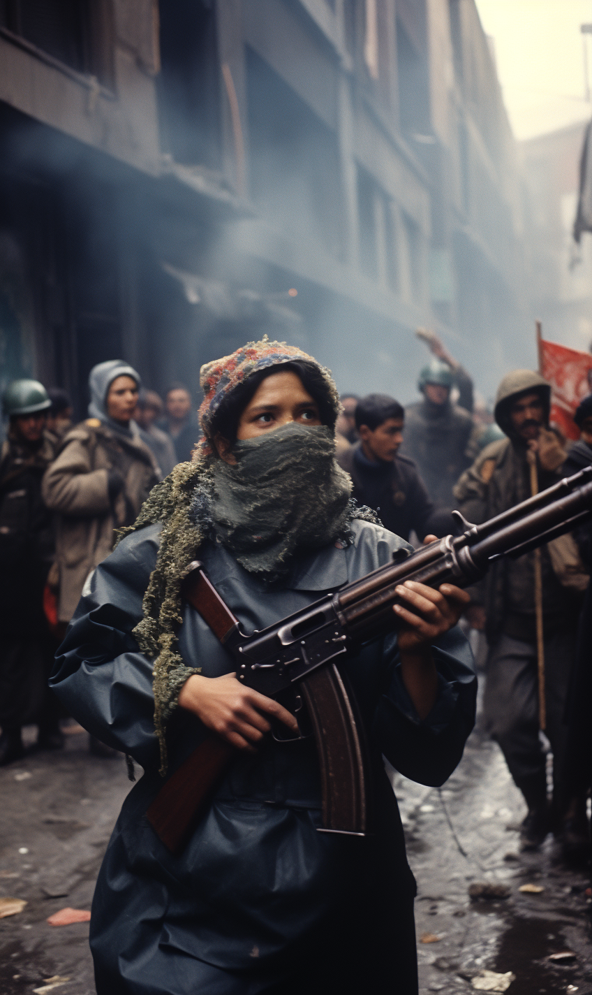 Protesters Clash with Police in the City