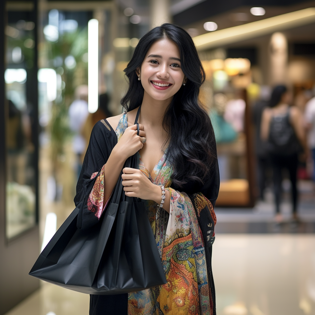 Indonesian Beautiful Woman with Gorgeous Smile