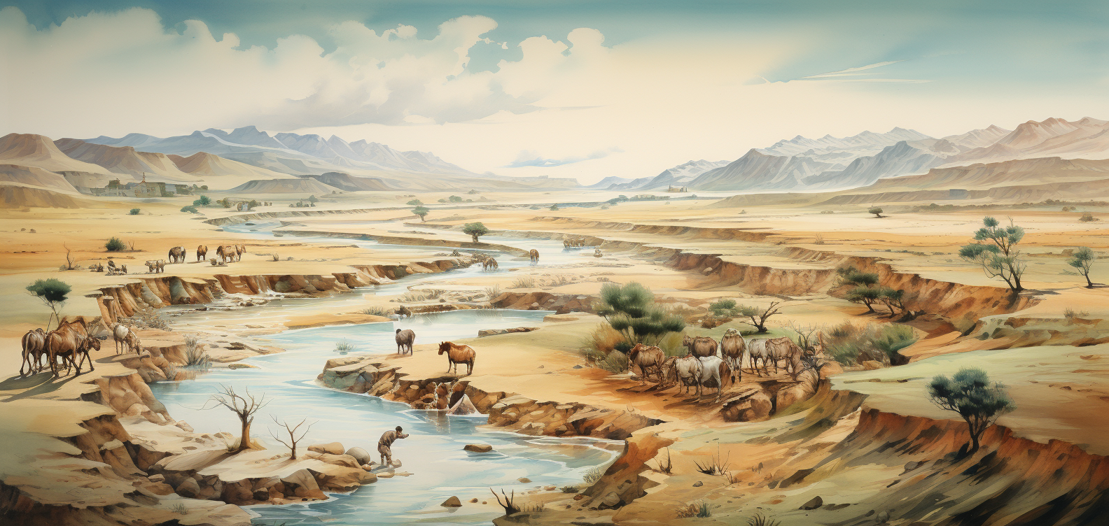 Indus Valley Civilization Map Illustration