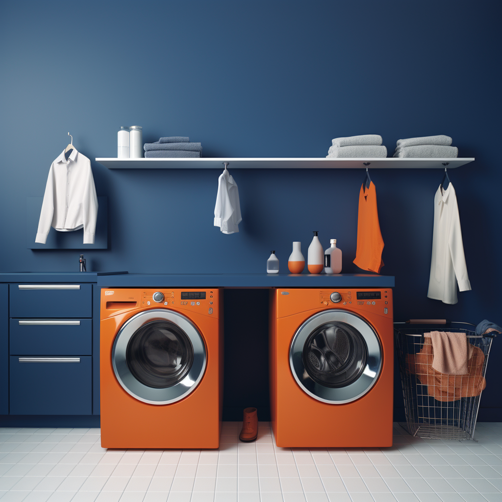 Clean and professional industrial laundry environment