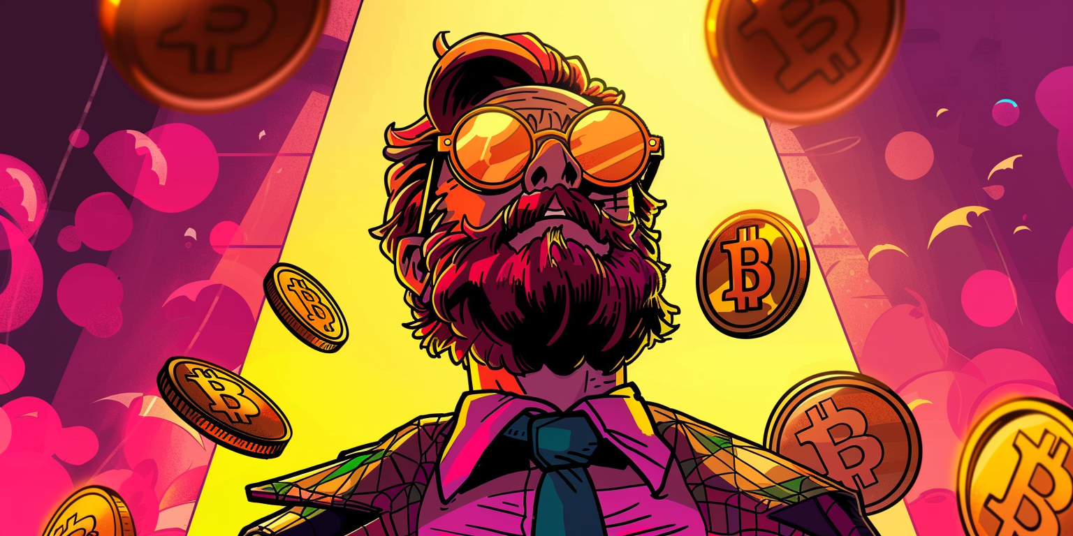 Cartoon Bitcoin High Contrast