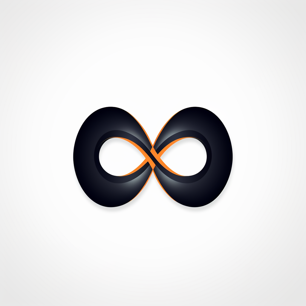 Modern minimalist infinity logo design