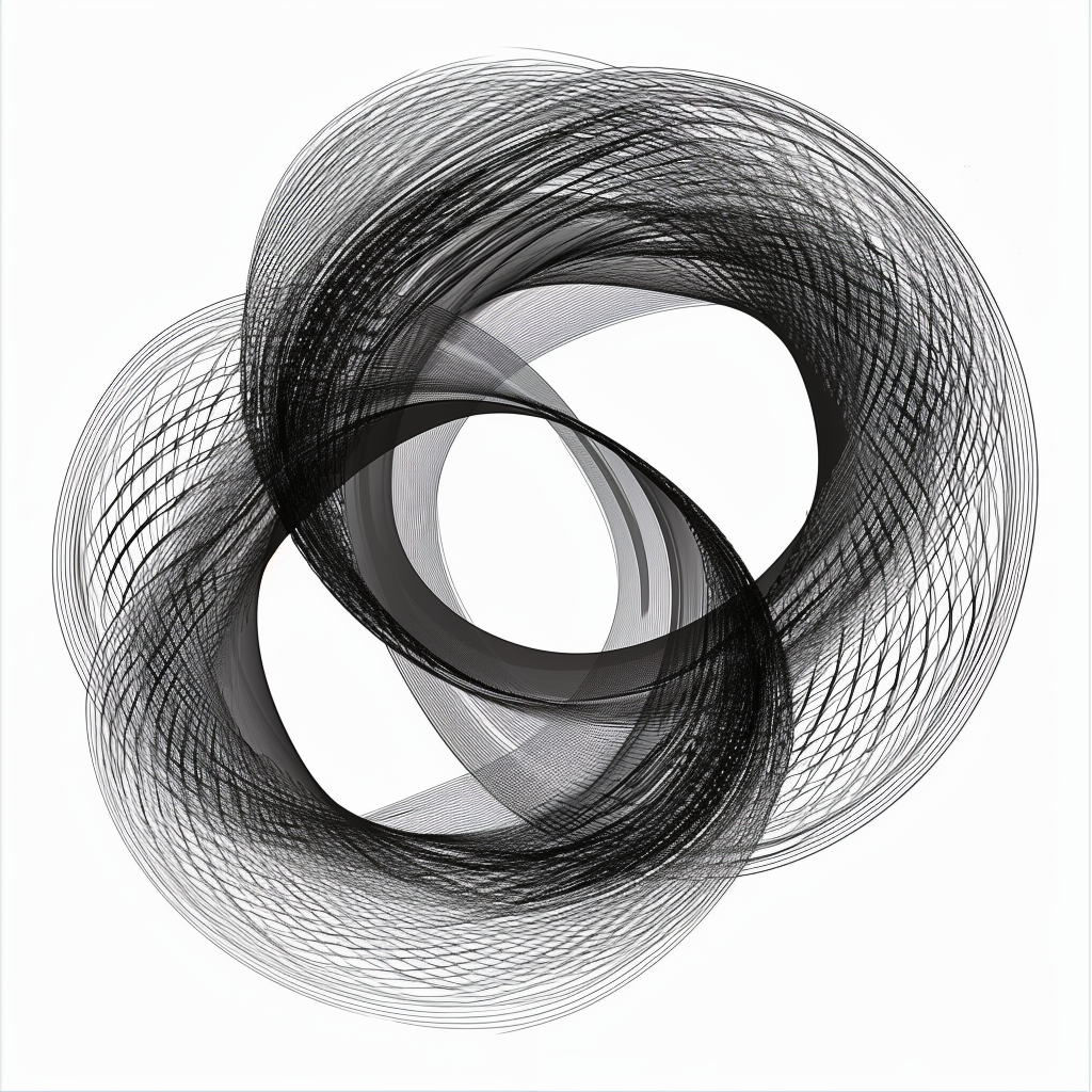 Abstract infinity design in Weingart style