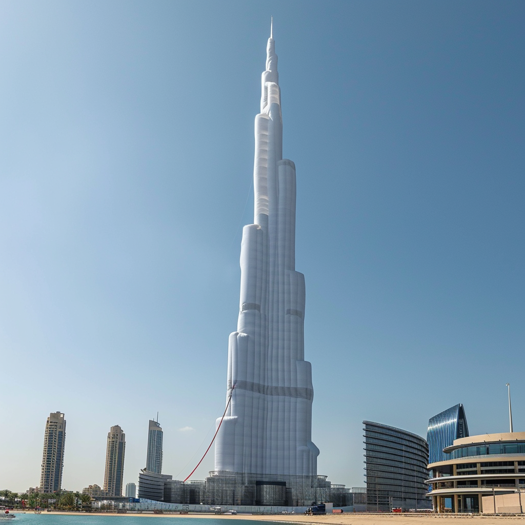 Inflatable Burj Khalifa Tower Picture