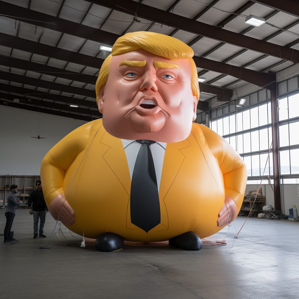 Inflatable Trump Image - Engaging and Unique