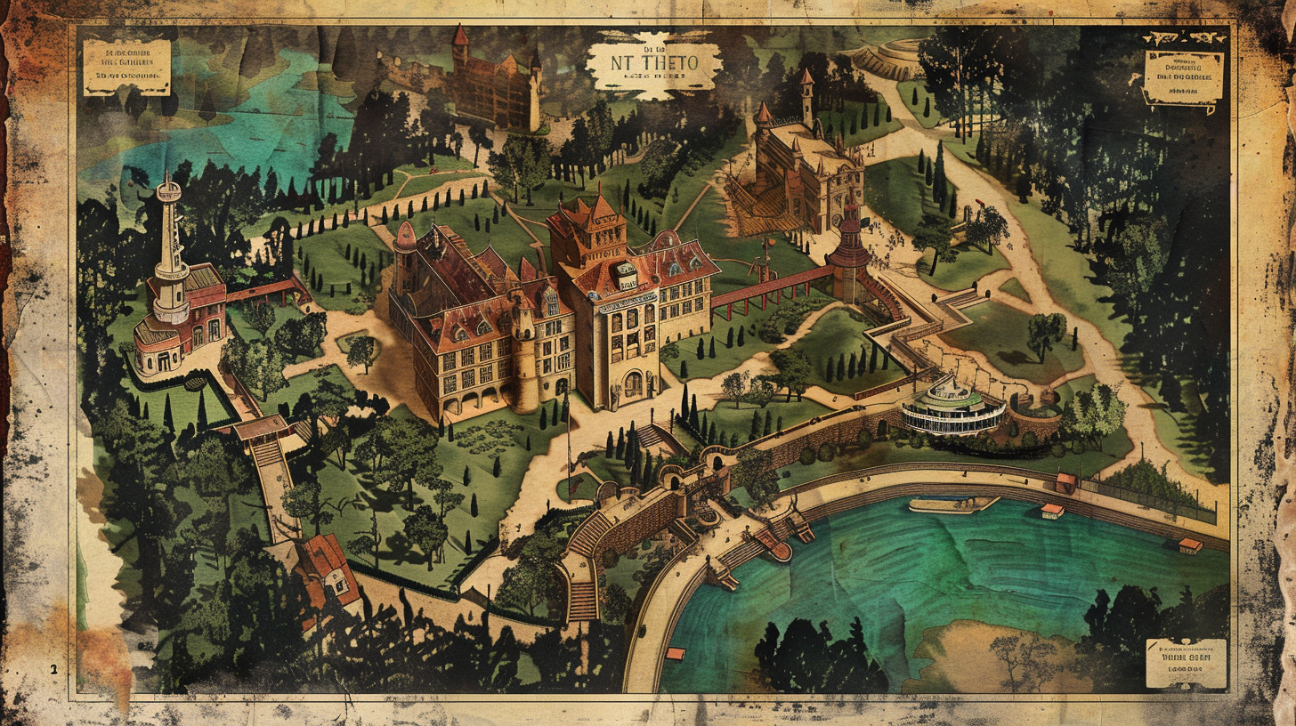 Insane Asylum Disneyland Map Design