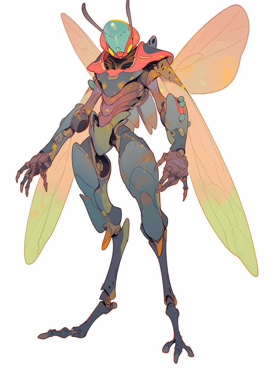 Image of an Anthromorphic Insect Man