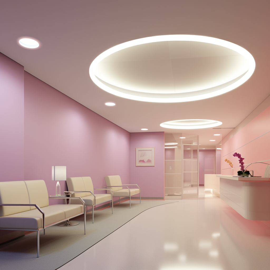 James Turrell inspired medical lobby design