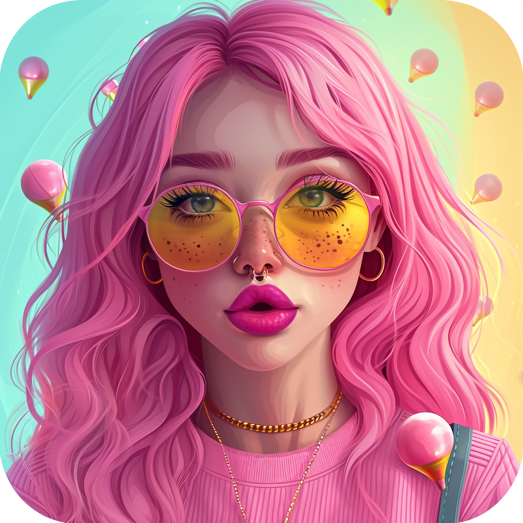 Instagram Icon Cartoon Style