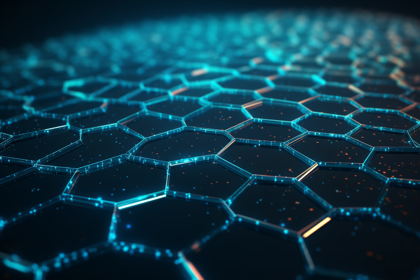 Flow of interconnected hexagons representing REST API