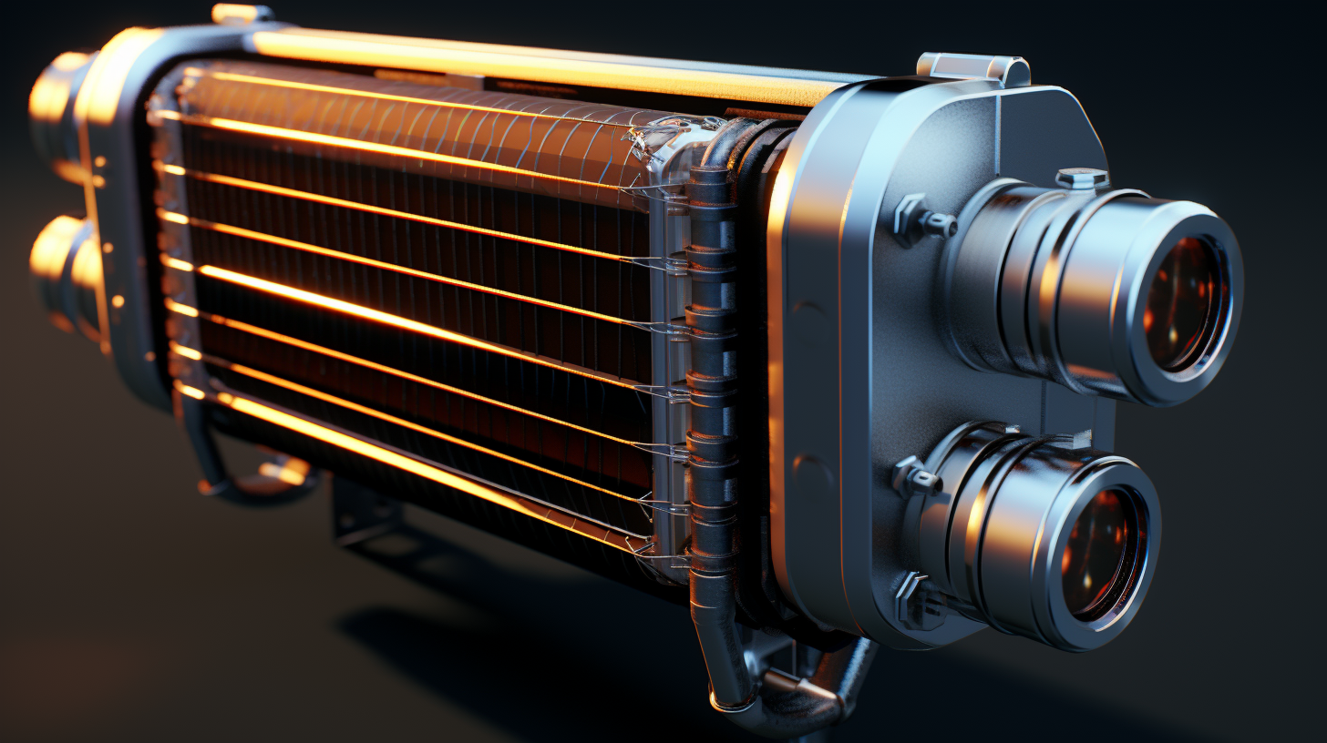 Efficient intercooler radiator with pipes for car engines