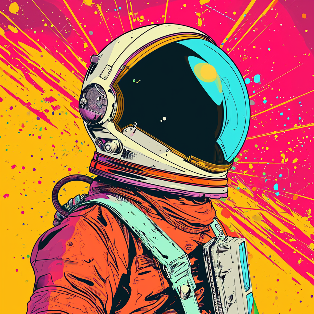 Intergalactic Space Agent Pop Art