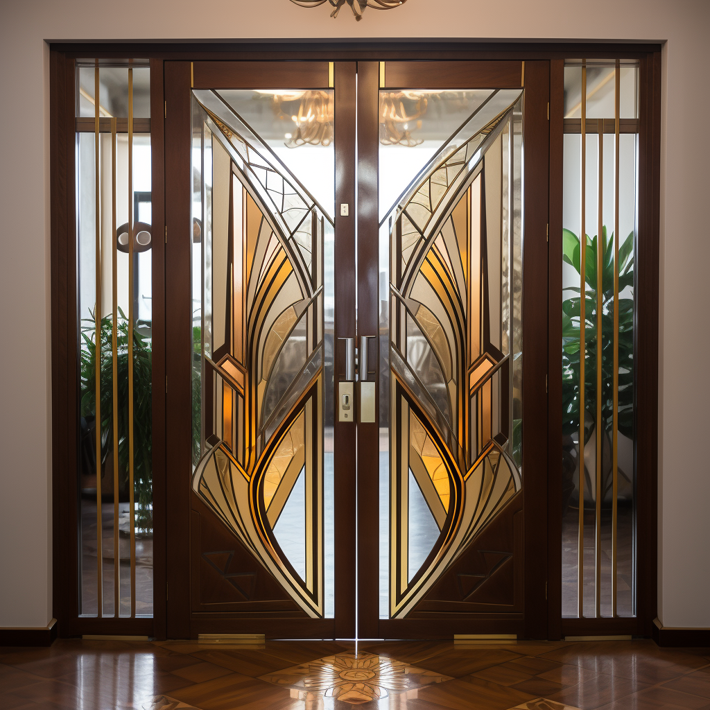 Beautiful Art Deco Internal Glass Doors