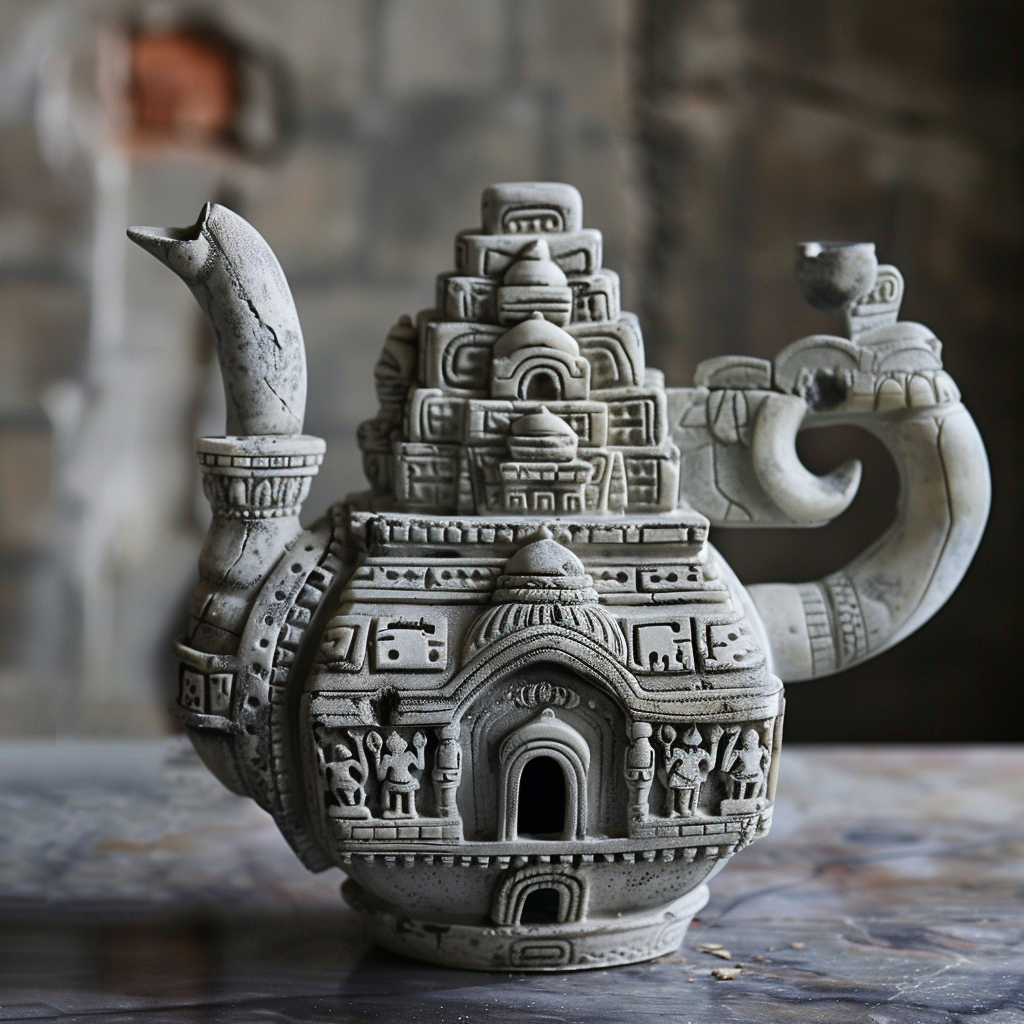 Inverted Temple Teapot